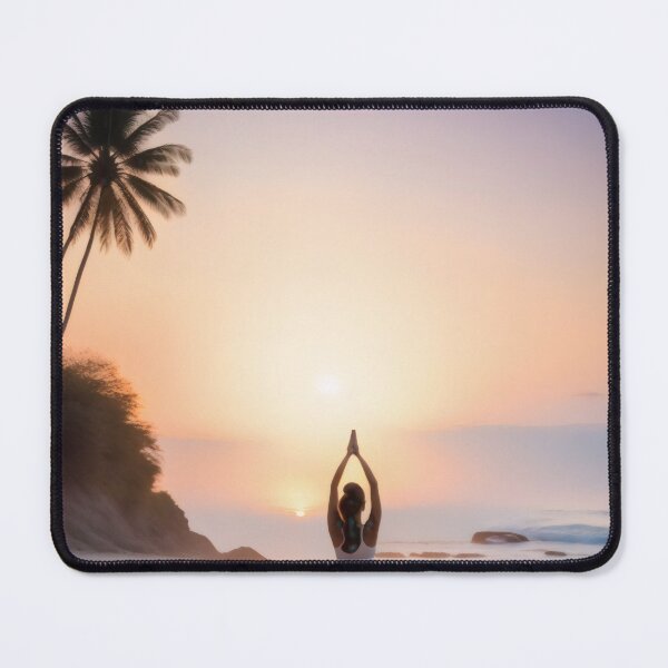 Item preview, Morning Serenity: Dawn Yoga on the Beach designed and sold by PanoramaPrints.