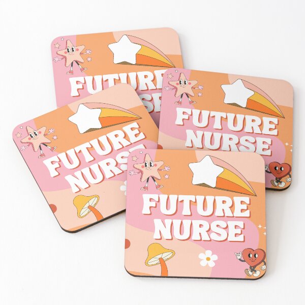 Item preview, Future Nurse Retro Peach and Pink Design designed and sold by klmcmo70.
