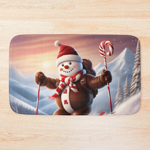Artikelvorschau, Skifahrender Schneemann entworfen und verkauft von PanoramicVistas.