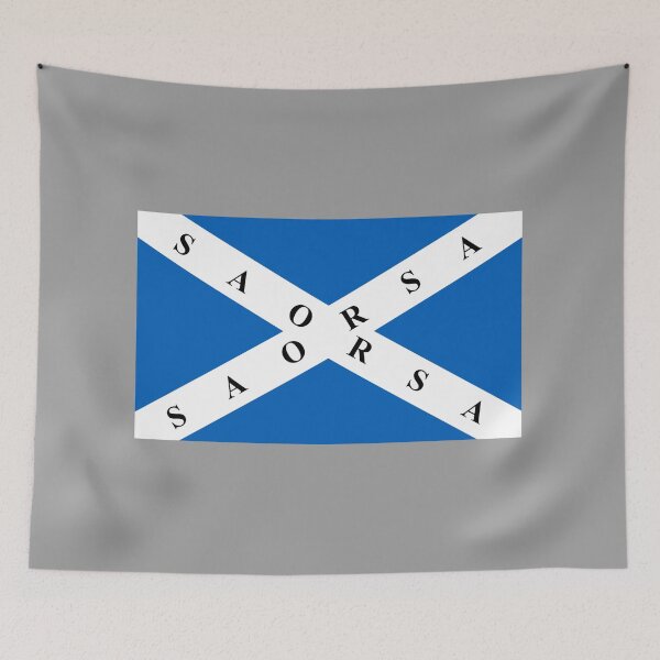 Item preview, Scottish National Saorsa Saltire Flag (Bratach Saorsa Nàiseanta na h-Alba) designed and sold by JonathanR1994.