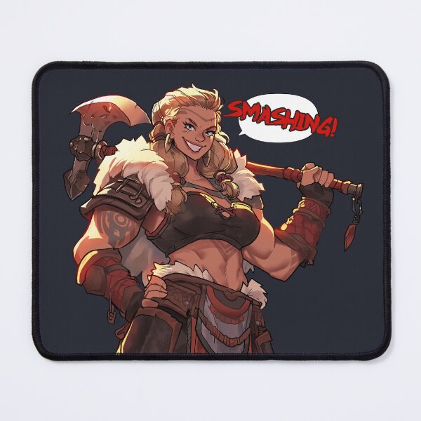 Item preview, SMASHING! - Barbarian girl with an axe designed and sold by vlepkaaday.