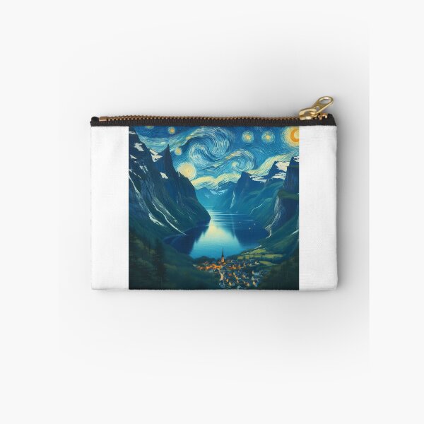 Item preview, Geiranger Fjord, Norway, design in the style of Vincent van Gogh Starry Night designed and sold by CreativeSparkzz.