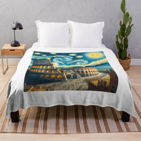 Artikelvorschau, Rom, Italien, Design im Stil von Vincent van Gogh Sternennacht entworfen und verkauft von CreativeSparkzz.