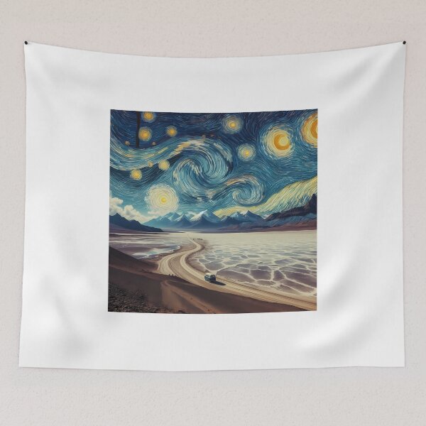 Item preview, Salar de Uyuni, Bolivia, design in the style of Vincent van Gogh Starry Night designed and sold by CreativeSparkzz.