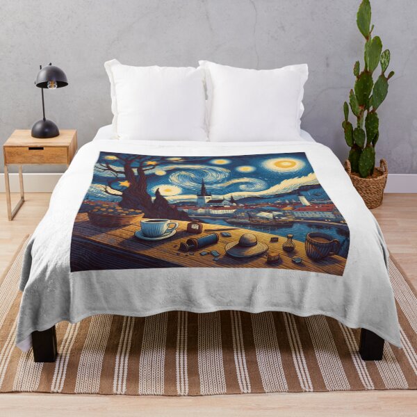 Artikelvorschau, Tallinn, Estland, Design im Stil von Vincent van Gogh Sternennacht entworfen und verkauft von CreativeSparkzz.