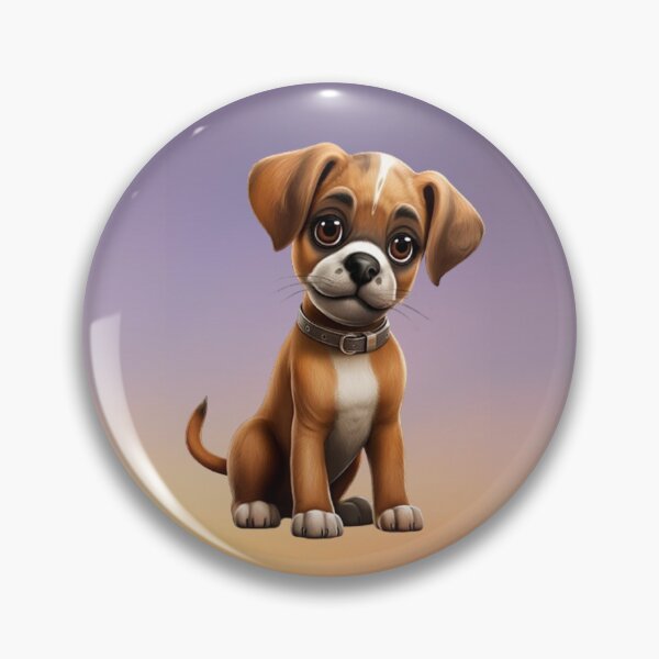 Item preview, Cute dog puppy breed Boxer puppy in sitting position designed and sold by JaroDesign2023.