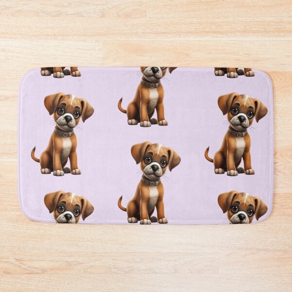 Item preview, Cute dog puppy breed Boxer puppy in sitting position designed and sold by JaroDesign2023.