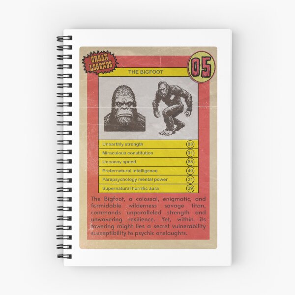 Item preview, Bigfoot, retro horror combat card designed and sold by Silurostudio.