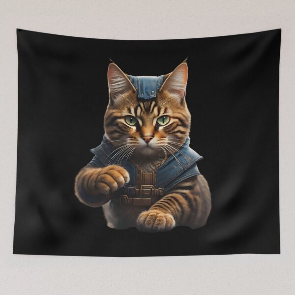 Item preview, Cat hunting slowly designed and sold by cuatrilenio.