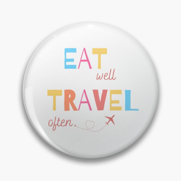 Item preview, Eat Well, Travel Often designed and sold by Inspirely.