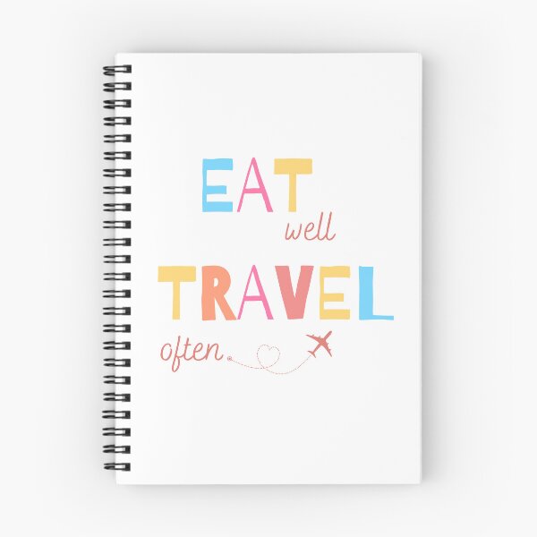 Item preview, Eat Well, Travel Often designed and sold by Inspirely.