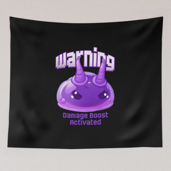 Item preview, Warning - Damage Boost Activated - Bedwars Design (Noelle) designed and sold by TyxShop.