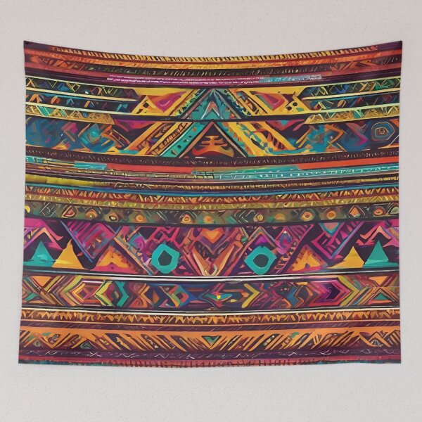 Item preview, Painted abstract tribal pattern. 10 designed and sold by SweetRossel.