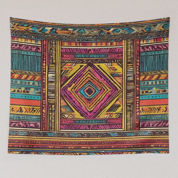 Item preview, Painted abstract tribal pattern. 8 designed and sold by SweetRossel.