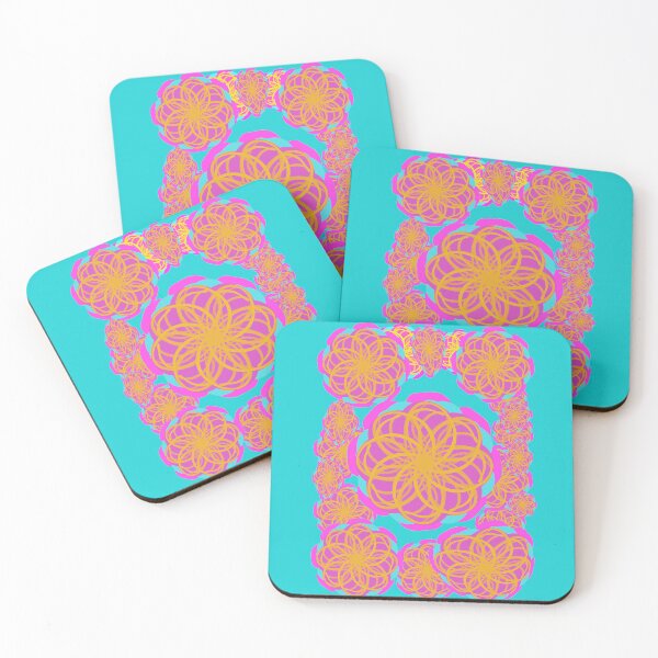 Artikelvorschau, Handgezeichnete rosa und gelbe Blumen entworfen und verkauft von Victoria Rose.