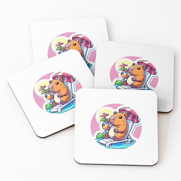 Item preview, Capybara on vacation designed and sold by MaddiePattern.
