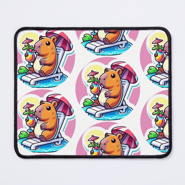 Item preview, Capybara on vacation designed and sold by MaddiePattern.