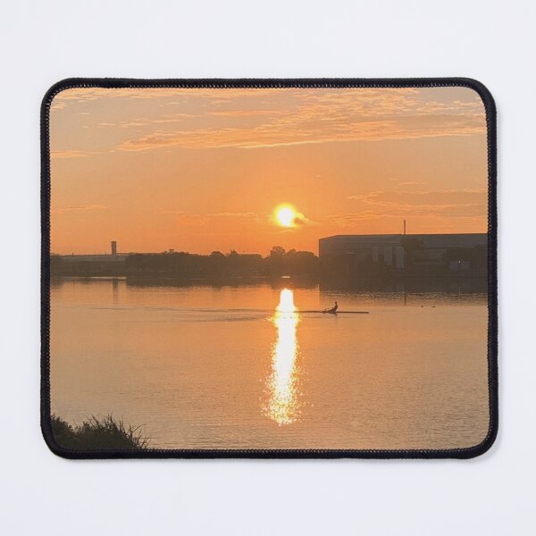 Item preview, Bachman Lake Dallas Texas Rower at Sunrise designed and sold by Neeshki.