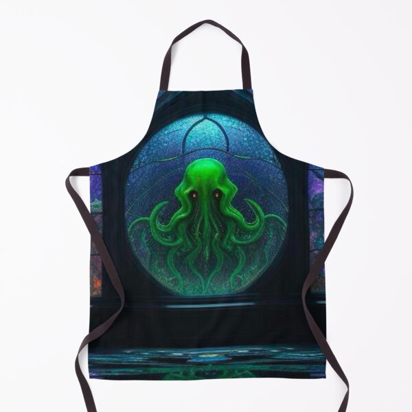 Item preview, Eldritch Enigma: Cthulhu Stained Glass Wall Art designed and sold by WastelandsEdge.