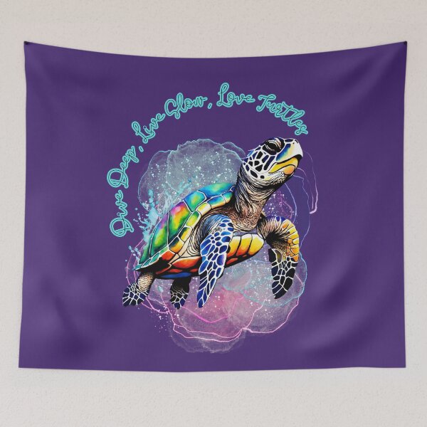 Item preview, Diver Deep, Live Slow, Love Turtles designed and sold by DarlingsTees.
