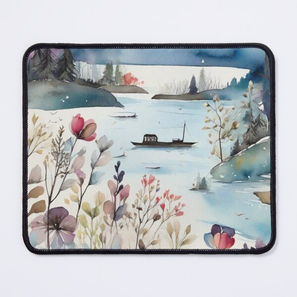 Item preview, Busy Lake View designed and sold by Frame of Mind .