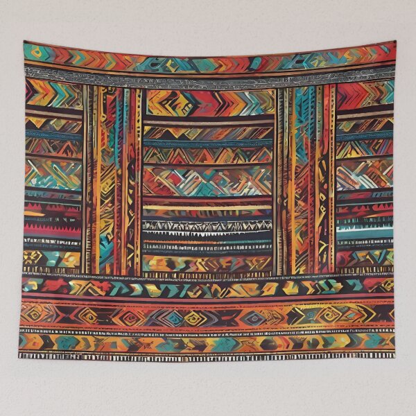 Item preview, Painted abstract tribal pattern. 10 designed and sold by SweetRossel.