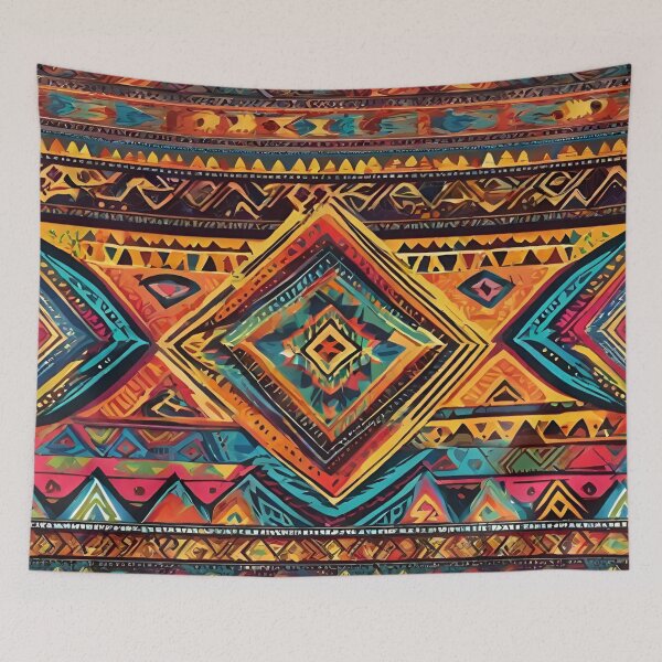 Item preview, Painted abstract tribal pattern. 9 designed and sold by SweetRossel.