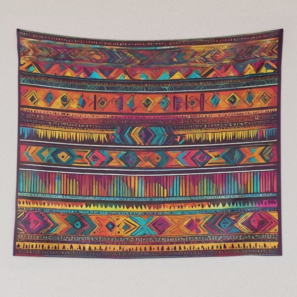 Item preview, Painted abstract tribal pattern. 8 designed and sold by SweetRossel.