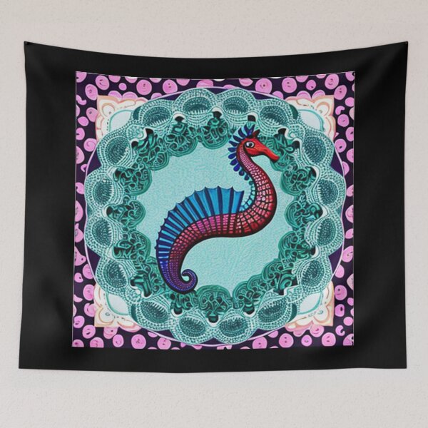 Item preview, Seahorse pattern designed and sold by PatronesKawai.
