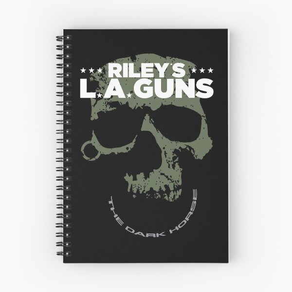 Item preview, Riley's L.A.GUNS Official Army Green "The Dark Horse" Skull T-Shirt v2 designed and sold by TheKellyNickels.