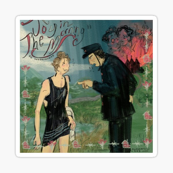 Jeeves & Wooster (Joy in the Morning, PG Wodehouse) Sticker