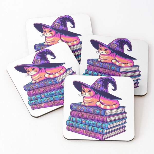 Item preview, Orange magical witch cat designed and sold by DakaPixelArt.