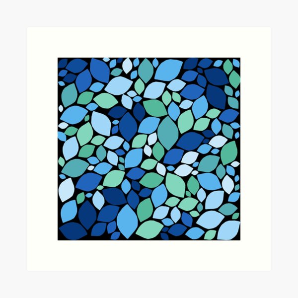 Item preview, Bluish and turquoise stones eye-shape theme designed and sold by EMMonovi.