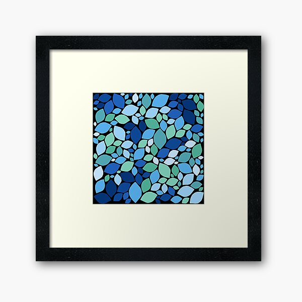 Item preview, Bluish and turquoise stones eye-shape theme designed and sold by EMMonovi.