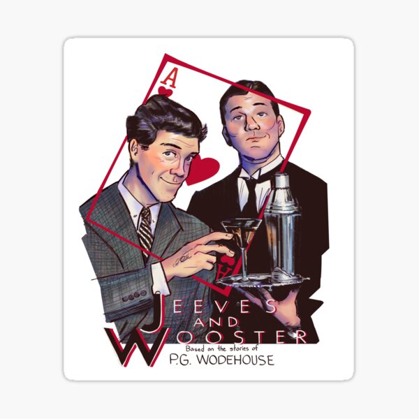 Jeeves & Wooster (TV Show Poster) Sticker