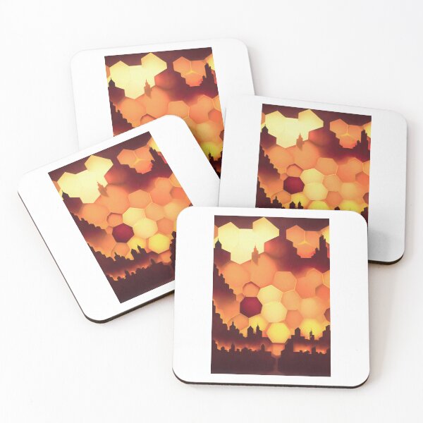 Item preview, City Bazaar Delights in Hexagons designed and sold by PanoramaPrints.