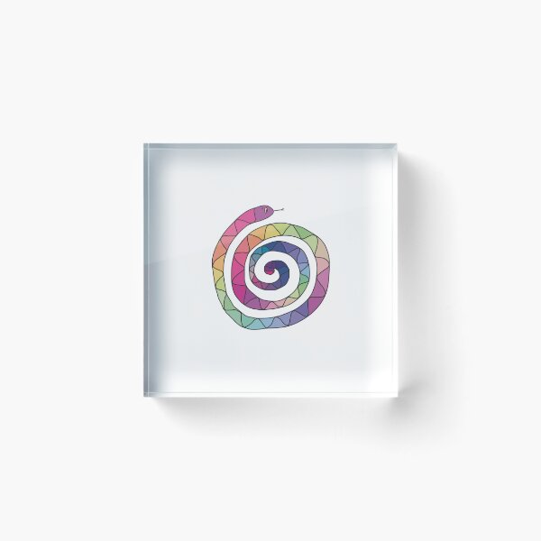 Item preview, Rainbow spiral snake designed and sold by silvanillion.