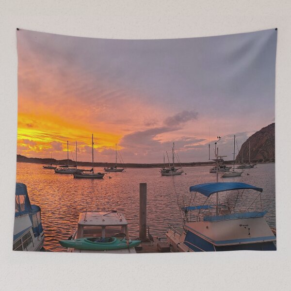 Item preview, Violet Sunset over Morro Bay designed and sold by Michael Rock Art.