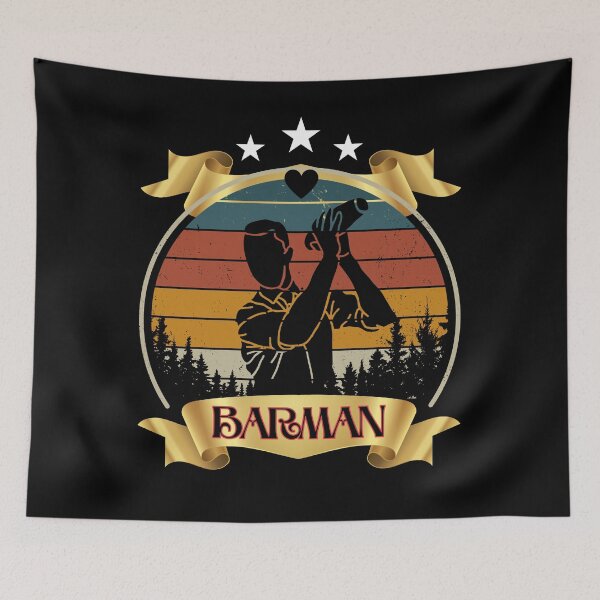 Item preview, Barman, funny gift for bartender, designed and sold by GroonSpace.