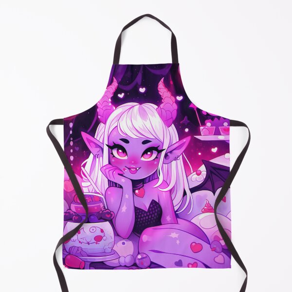 Item preview, Kawaii Goth Dessert Demon Anime Girl designed and sold by bubblegoth.