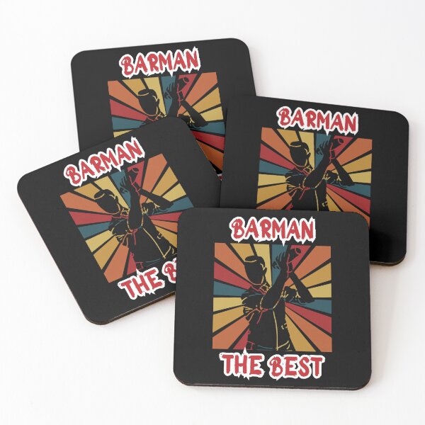 Item preview, The best Barman, funny gift for bartender, designed and sold by GroonSpace.