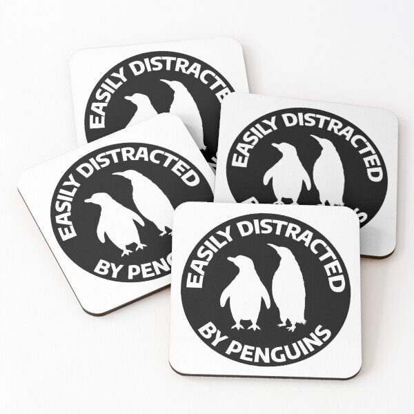 Item preview, Easily Distracted by Penguins designed and sold by stevenbrian698.