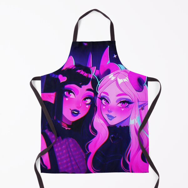 Item preview, Cyber Goth Twin Demon Anime Girls designed and sold by bubblegoth.