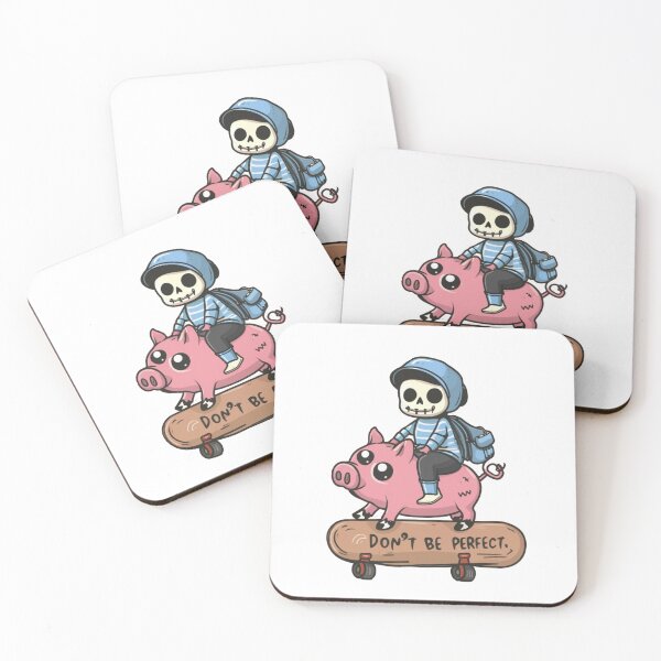 Item preview, Preppy skeleton pig rider don't be perfect  designed and sold by bukajart.
