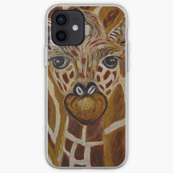 Baby Giraffe, Momma and baby, nursery decor, home decor, wall art iPhone Soft Case