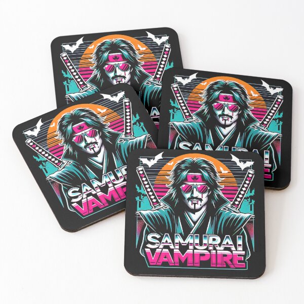 Item preview, Samurai Vampire Fun Retro Supernatural Vampire Graphic designed and sold by SpookshowDesign.