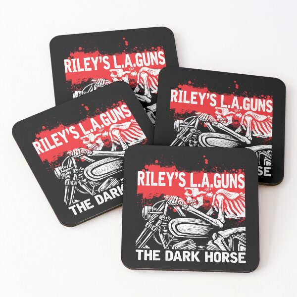 Item preview, Riley's L.A.GUNS Official "The Dark Horse" Biker T-Shirt v1 designed and sold by TheKellyNickels.