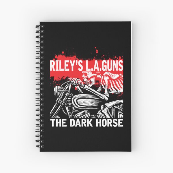Aperçu de l'œuvre Riley's L.A.GUNS T-shirt motard officiel "The Dark Horse" v1 créée et vendue par TheKellyNickels.