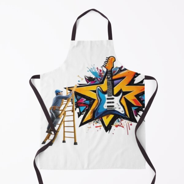 Item preview, Man Painting Guitar Design designed and sold by HarmonyGuitars.