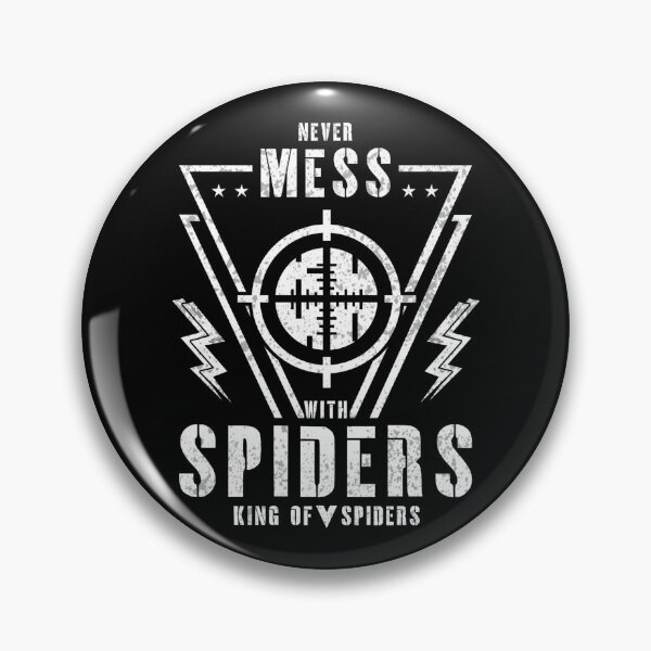 Item preview, White Kumo Bull's Eye Triangle Lightning Never Mess With Spiders Logo designed and sold by KumosBrand.